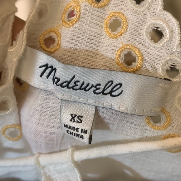 NWT Madewell Women’s Eyelet Peekaboo Top - Picture 5 of 8